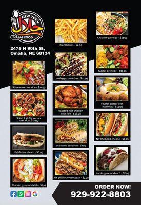 New York Halal Menu