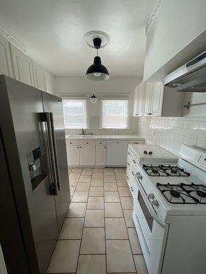 Dream kitchen with vertical double door fridge (finally got one!)