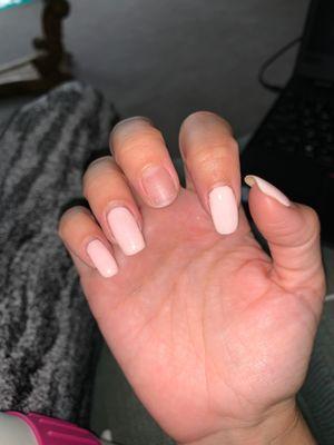 Broken nail after just one week !