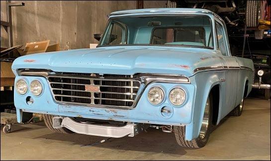 1963 Dodge D200 Sweptline, in final stages of building, also known as the  "Patina Sweptliner"