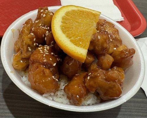 Orange Chicken Rice Bowl