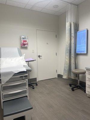 One of the patient rooms- very neat & clean