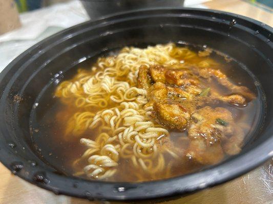 Satay Beef With Instant Noodle