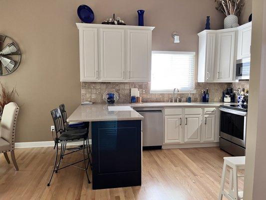 View of finished kitchen