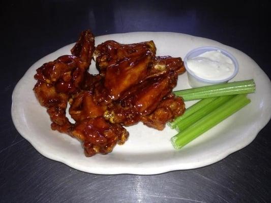 Kickin Bourbon Wings