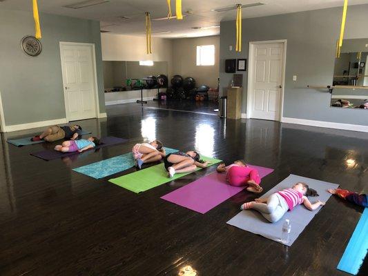 Kids yoga stretch