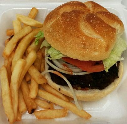 Hamburger with Fries