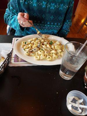 Massimino tortellini a signature dish. This was the winner today. Better than the chicken parm or pizza.