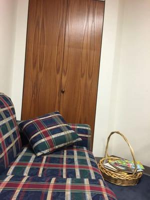 Couch and Coat Closet :-)