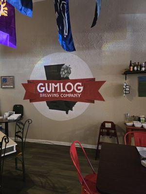 Gumlog logo wall