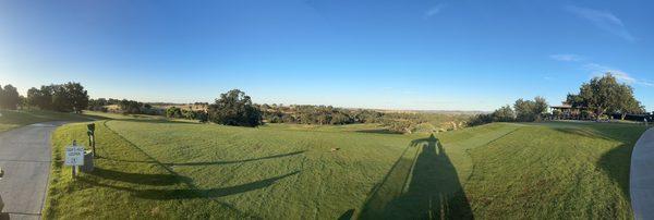 Pano view from the first tee. I'm not kidding about the views.