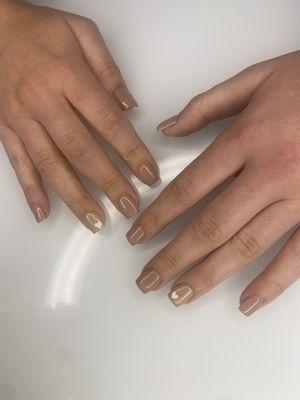 Natural acrylic nails