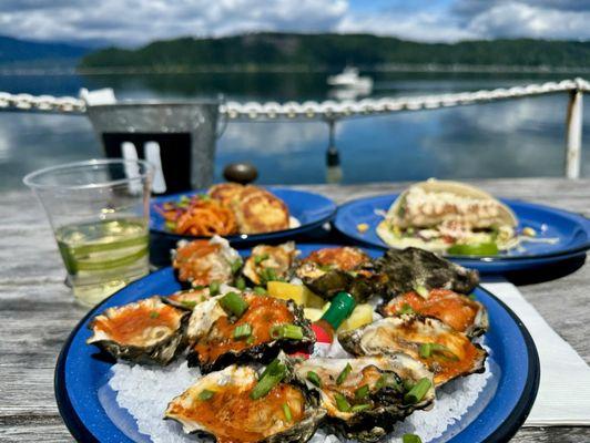 Chargrilled oysters