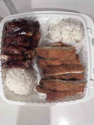 Chicken Teriyaki and Katsu Chicken