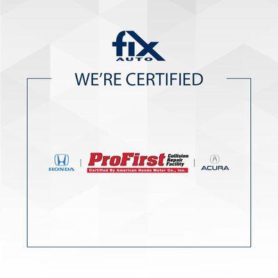 Manufacturer Certifications