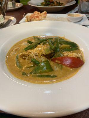 Panang Curry with chicken.