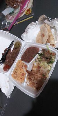 Carne asada plate. Dont bother