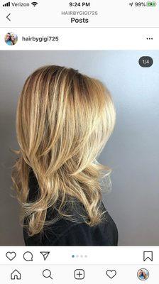 Soft golden blonde