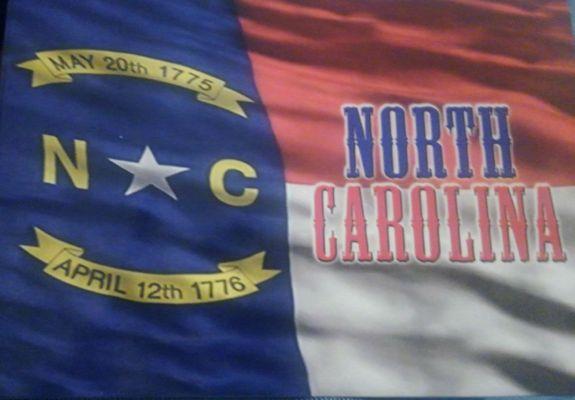 NC flag postcard