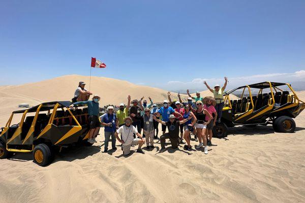 In the dunes of the Huacachina Oasis in Peru