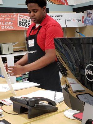 THIS IS OFFICE DEPOT EMPLOYEE "CALEB".