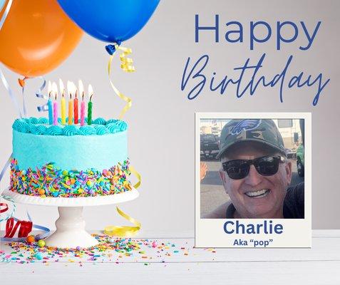 Happy birthday to the one and only Charlie, or as we like to call him, Pop! We hope you have an amazing day celebrating!