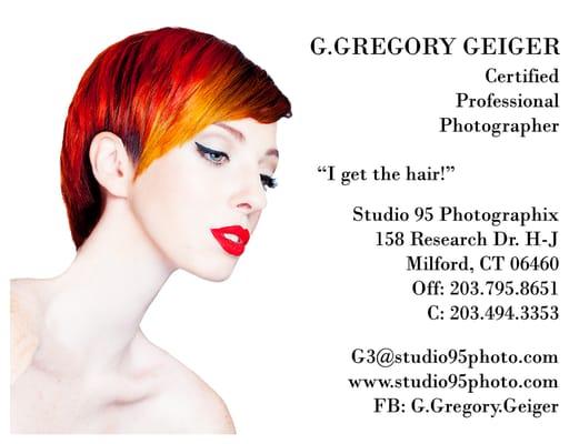 Hair marketing biz card.