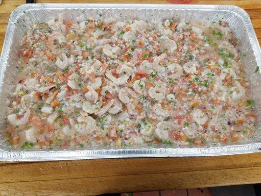 Tray of delicious ceviche to order for my party!!