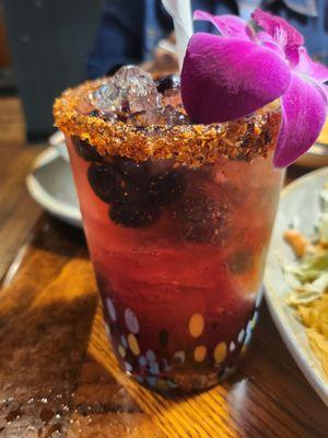 Blueberry marg w/ tajin