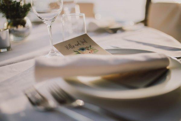 Wedding Rehearsal Dinner Menu Cards