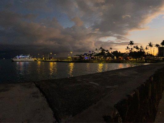 View walking back from dinner, at Billfish