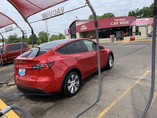 JudyJ's first bath. #judyjtesla