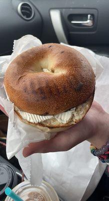 Bagel and cream cheese