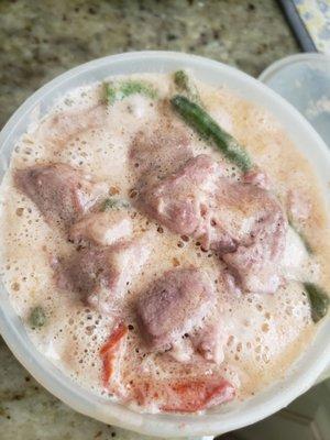 Bubbling Bicol's express---unappealing, unappetizing