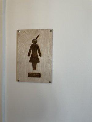 Restroom sign