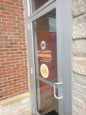 Entrance to lockers