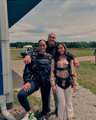 Our first time skydiving! Best 42 bday gift ever!!!!!!