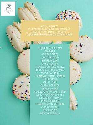 List of macroons they can create