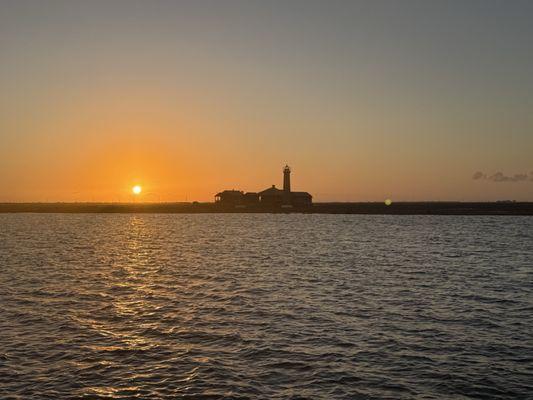 Lighthouse sunset