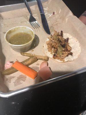 street tacos - She didn't like them too much. Customer was a  bit disappointed.