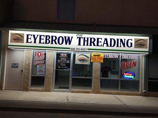 We are the best Eyebrow Threading business in Lubbock! Come and check us out at 1619 University!