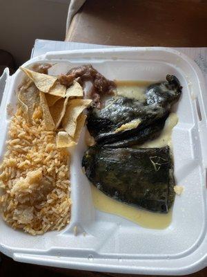 Chile relleno plate