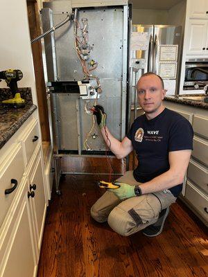 Whirlpool build in double oven repair service / components test