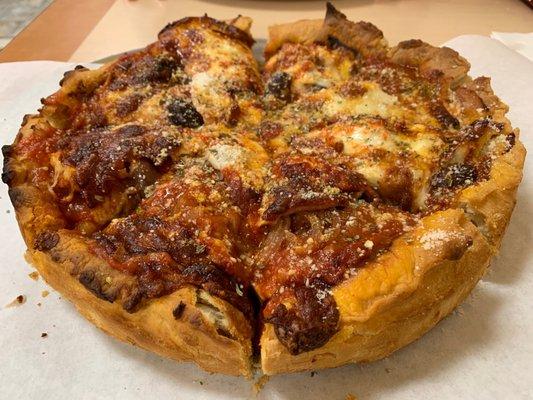 Medium Deep Dish Pizza!