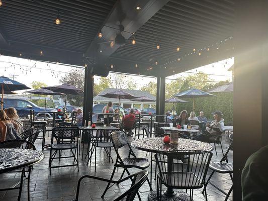 Outside patio from stage area.