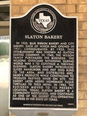 Historical marker outside front door.