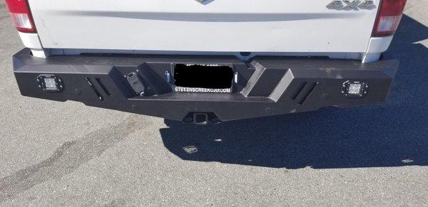 Road Armor Spartan Bumper on 2019 Dodge Ram Classic, with TFX Flushlights