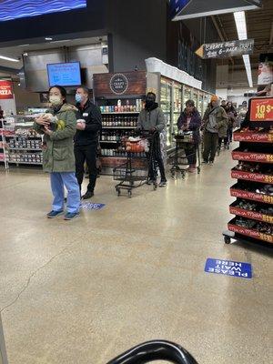 Self checkout line at 12:30 PM on Thursday. Yikes.