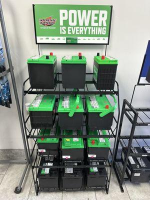 We stock Interstate Batteries.