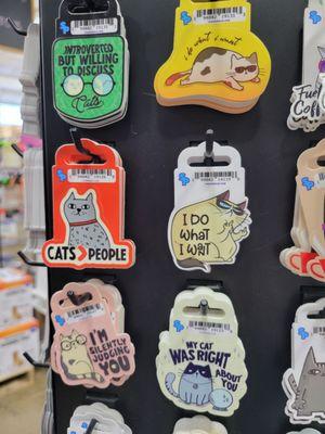 Hilariously cute cat stickers.